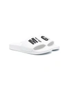 MSGM TEEN CONTRAST LOGO-PRINT SLIDES