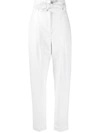 Philosophy Di Lorenzo Serafini Croc-effect Tapered Trousers In White