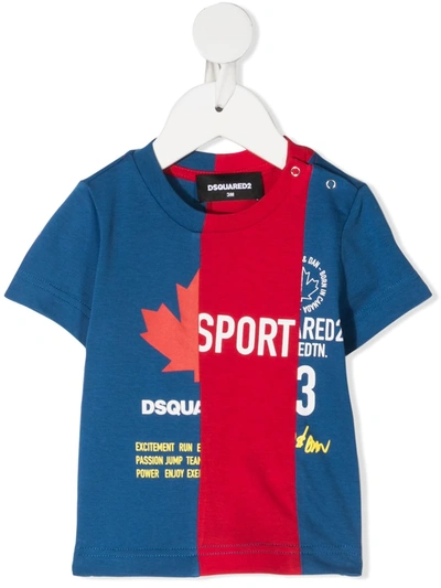 Dsquared2 Babies' Sport Edtn. 03 T-shirt In 蓝色
