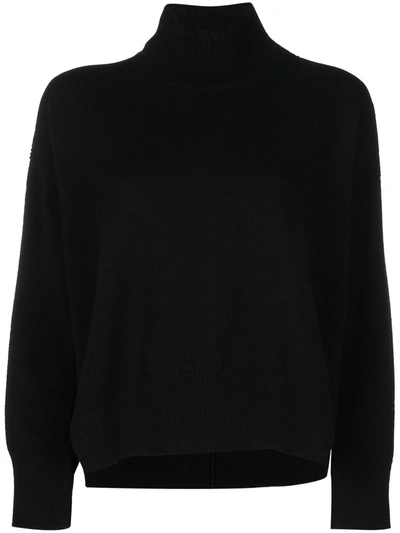 Barrie Roll Neck Cashmere Jumper In Black