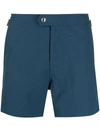 Tom Ford Slim-fit Mid-length Swim Shorts In Blue