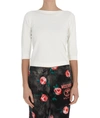 Roberto Collina Solid Color Lightweight Top With Boat Neckline In White