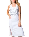 BOY LONDON BOY LONDON WOMEN'S WHITE COTTON DRESS,BL1305WHITE XS