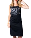BOY LONDON BOY LONDON WOMEN'S BLACK COTTON DRESS,BL1305BLACK XS