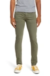 7 For All Mankind Paxtyn Skinny Fit Stretch Twill Performance Pants In Light Army