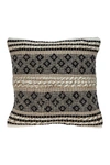 PARKLAND COLLECTION NATE TRANSITIONAL BROWN THROW PILLOW,025773021151