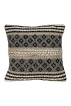 Parkland Collection Nate Transitional Brown Throw Pillow In Brown