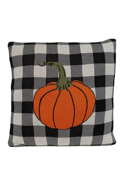 Parkland Collection Pumpyking Transitional Orange Throw Pillow