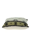 Parkland Collection Leopold Transitional Ivory Throw Pillow In Ivory