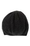 Portolano Solid Cashmere Beret In Ht Charcoal