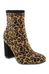 Mia Erika Stretch Bootie In Leopard Pr