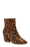 Botkier Sasha Leopard Genuine Calf Hair Print Ankle Boot In Leopard Calf Hair