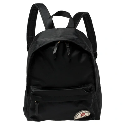 Pre-owned Marc Jacobs Black Nylon Large Collegiate Backpack
