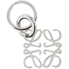Loewe Silver Anagram Keychain In 9230 Pallad