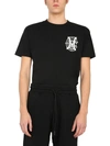 Marcelo Burlon County Of Milan Monogram Regular T-shirt In Black