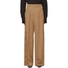 MAX MARA TAN WOOL KIRSCH TROUSERS