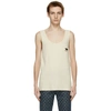 GUCCI BEIGE CAT PATCH TANK TOP