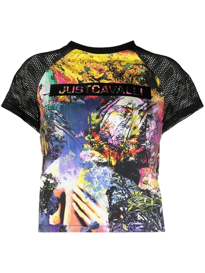 Just Cavalli Abstract-print T-shirt In Multi