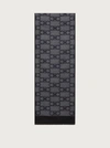 Ferragamo Gancini Scarf In Grey
