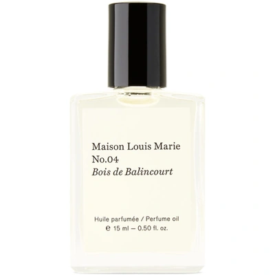 MAISON LOUIS MARIE NO.04 BOIS DE BALINCOURT PERFUME OIL, 15 ML