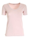 FABIANA FILIPPI MICRO BEADS T-SHIRT IN PINK