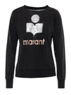 ISABEL MARANT ÉTOILE KLOWIA LONG SLEEVE T-SHIRT IN BLACK