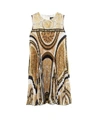 VERSACE YOUNG BAROCCO DRESS IN WHITE, BLACK AND GOLD COLOR
