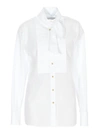 DOLCE & GABBANA COTTON POPLIN SHIRT IN WHITE