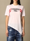 DSQUARED2 T-SHIRT DSQUARED2 COTTON T-SHIRT WITH 1964 LOGO,S75GD0171 S23848 100
