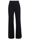 Alice And Olivia Athena Flared Wide Leg Trousers In Black