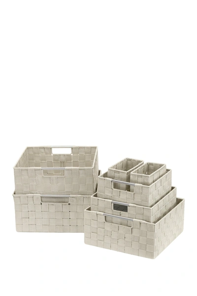 Sorbus Weave 7pc Basket Set In Nocolor