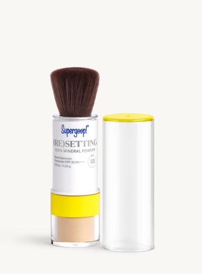 Supergoop (re)setting 100% Mineral Powder Spf 35 Sunscreen Light !
