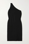 RICK OWENS ANTHEM ONE-SHOULDER RIBBED JERSEY MINI DRESS