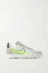 NIKE WAFFLE RACER 2X RUBBER-TRIMMED RIPSTOP AND SUEDE SNEAKERS