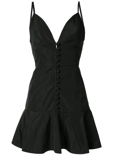 Alexis Abira Light Airy Nylon Tafetta Dress In Black