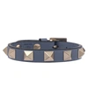 VALENTINO GARAVANI ROCKSTUD LEATHER BRACELET,P00527958