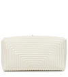 JIL SANDER QUILTED LEATHER CLUTCH,P00533933