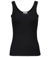 Co Ribbed-knit Cashmere Tank Top In Black