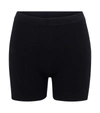 Jacquemus Ribbed Knit Shorts In Black