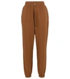 The Frankie Shop Vanessa Cotton Sweatpants In Brown