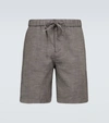 FRESCOBOL CARIOCA FELIPE亚麻混纺短裤,P00502073