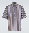 MARNI 条纹棉质短袖衬衫,P00527362