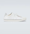 Maison Margiela Evolution Sneakers In Canvas And Leather In White