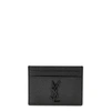 SAINT LAURENT BLACK LEATHER CARDHOLDER,3975973