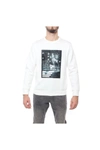 EMPORIO ARMANI EMPORIO ARMANI MEN'S WHITE COTTON SWEATSHIRT,6H1MQ81JHSZ0152 L