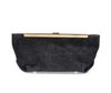 Khaite Aimee Envelope Pleat Clutch Bag In Black