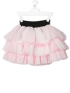 Balmain Elasticated Waist Skirt In Pink In Pink