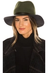 RAG & BONE FLOPPY LEATHER BRIM HAT,RGBR-WA107