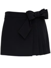 RED VALENTINO DIVIDED MID SKIRT WITH BOW DETAIL