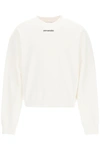 Off-white Marker Arrows Oversized Cotton Sweatshirt In White Red